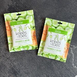 Knees To Toes Cucumber & Melon Moisturizing Booties, set of 2 pairs